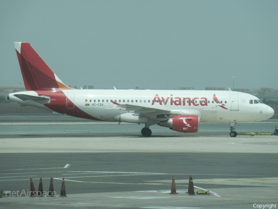 Avianca Ecuador Airbus A319-115 (HC-CSA) | Photo 360354