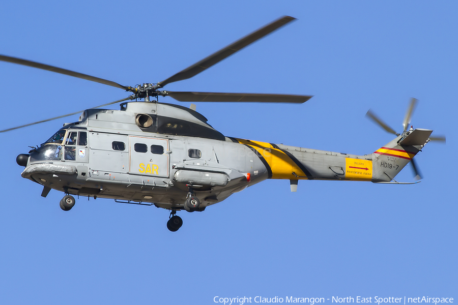 Spanish Air Force (Ejército del Aire) Aerospatiale SA330J Puma (HD.19-7) | Photo 98630