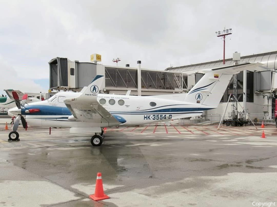 Helistar Colombia Beech King Air B200 (HK-3554-G) | Photo 350387