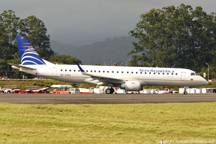 Aero Republica Colombia Embraer ERJ-190LR (ERJ-190-100LR) (HK-4454) | Photo 11009