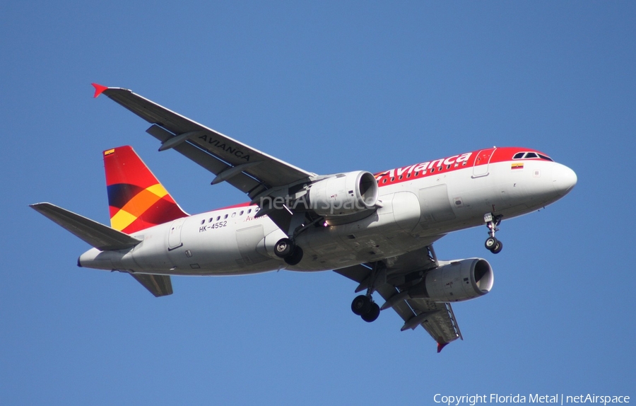 Avianca Airbus A319-115 (HK-4552) | Photo 297994