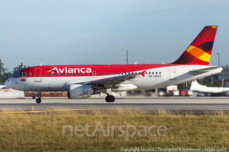 Avianca Airbus A319-115 (HK-4552) | Photo 122350