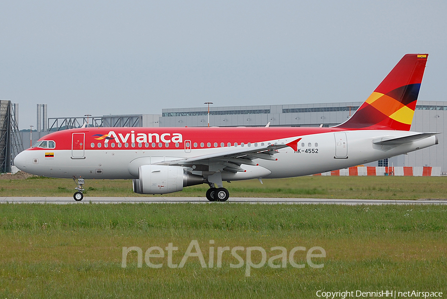 Avianca Airbus A319-115 (HK-4552) | Photo 398273