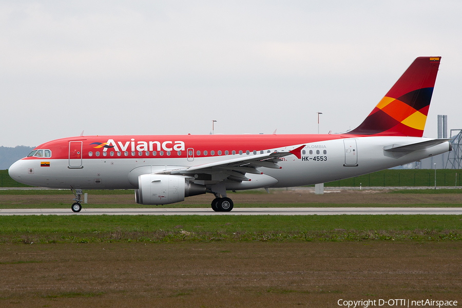 Avianca Airbus A319-115 (HK-4553) | Photo 253063