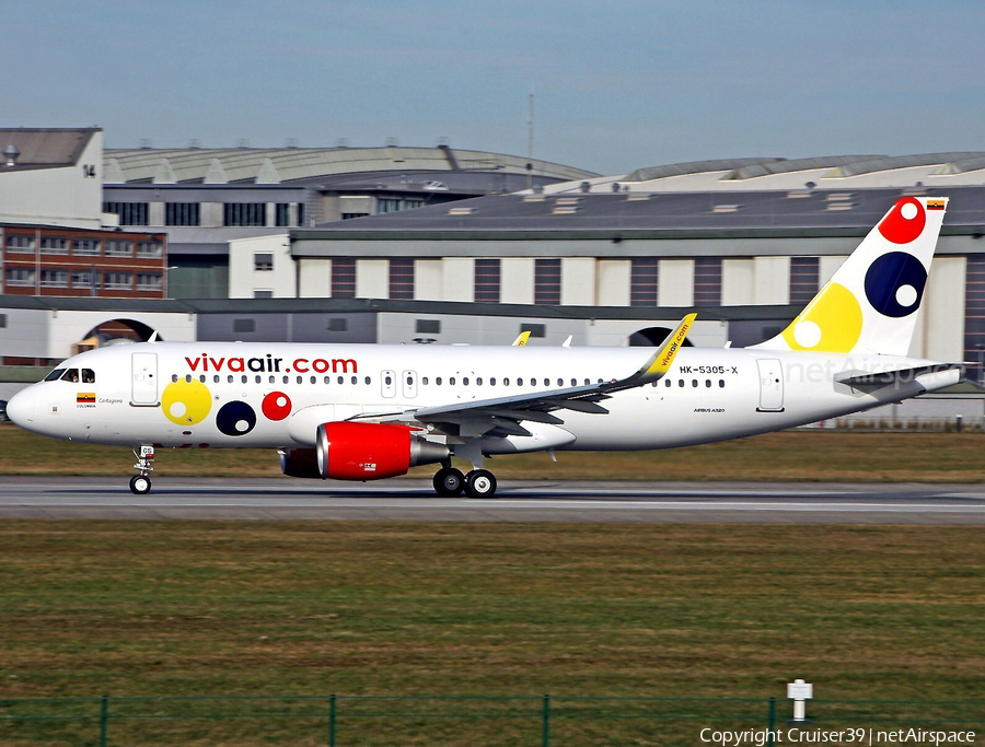 Viva Air Colombia Airbus A320-214 (HK-5305-X) | Photo 329640