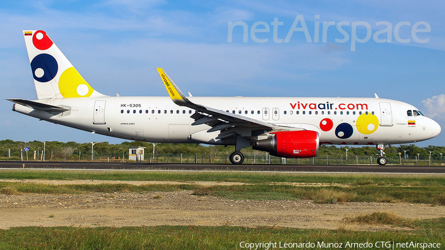 Viva Air Colombia Airbus A320-214 (HK-5305) | Photo 364924