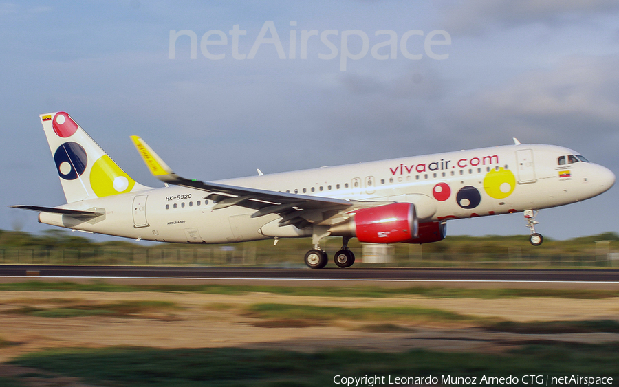 Viva Air Colombia Airbus A320-214 (HK-5320) | Photo 366518