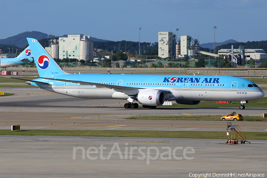 Korean Air Boeing 787-9 Dreamliner (HL7206) | Photo 348955