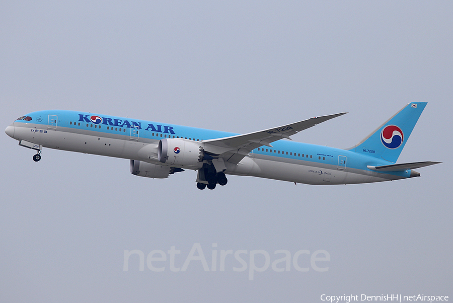 Korean Air Boeing 787-9 Dreamliner (HL7208) | Photo 337107