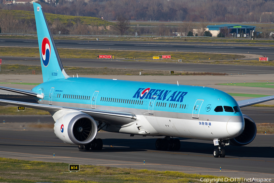 Korean Air Boeing 787-9 Dreamliner (HL7209) | Photo 375038