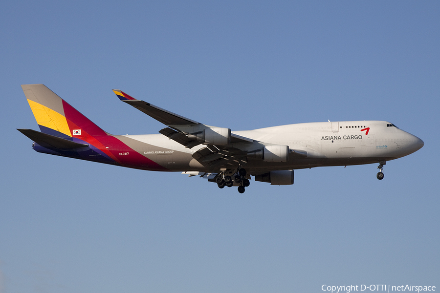 Asiana Cargo Boeing 747-48EM(BDSF) (HL7417) | Photo 396096