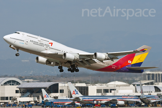 Asiana Airlines Boeing 747-48E(M) (HL7421) at  Los Angeles - International, United States