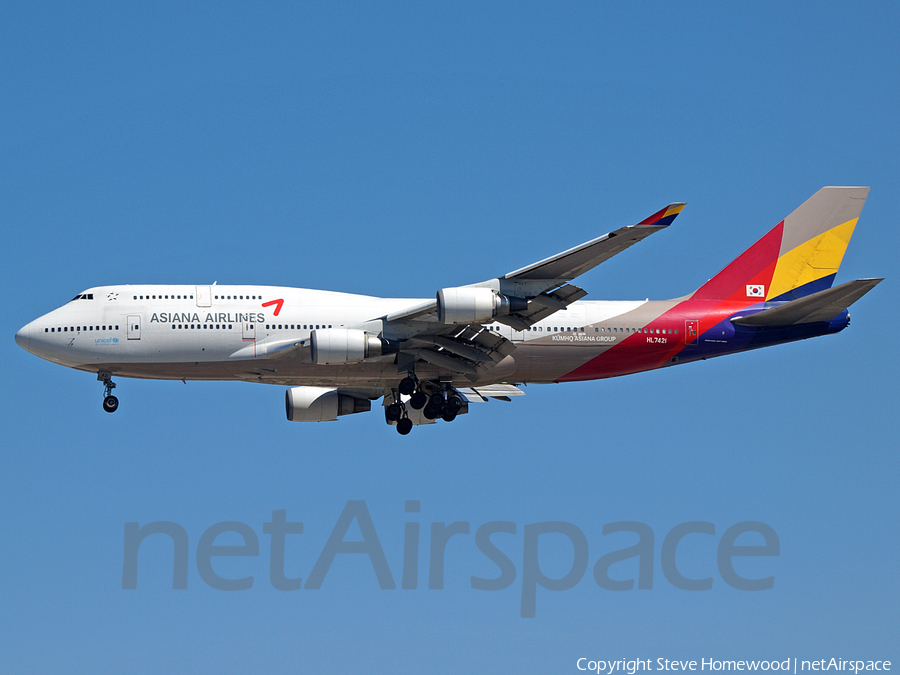 Asiana Airlines Boeing 747-48E(M) (HL7421) | Photo 49493