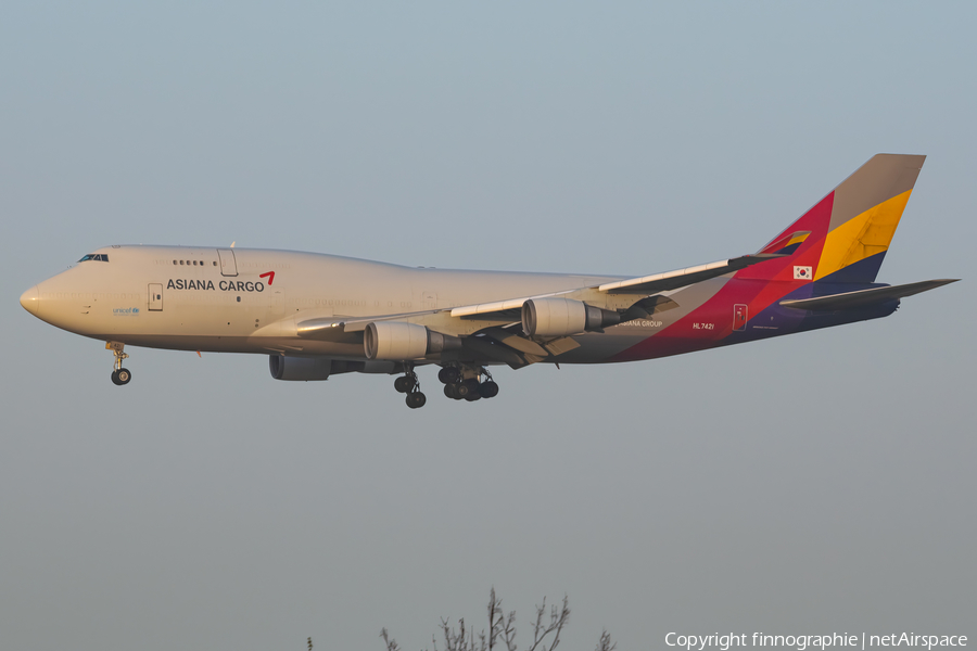 Asiana Cargo Boeing 747-48EM(BDSF) (HL7421) | Photo 564241