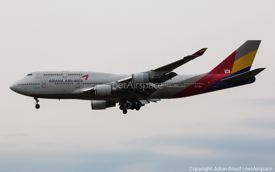 Asiana Airlines Boeing 747-48E(M) (HL7423) | Photo 75658