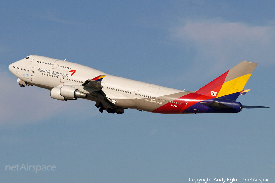 Asiana Airlines Boeing 747-48E(M) (HL7423) | Photo 225771