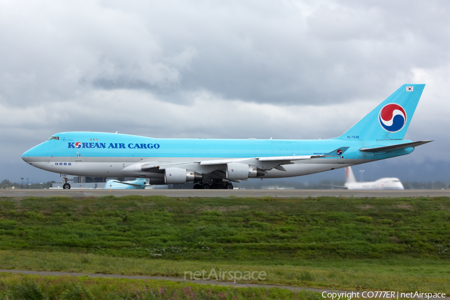 Korean Air Cargo Boeing 747-4B5(ERF) (HL7438) | Photo 31725