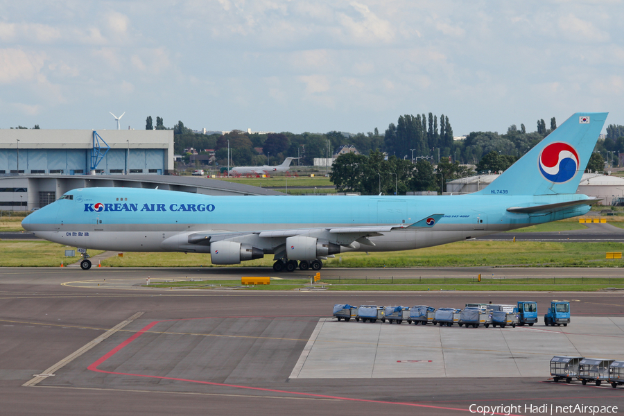 Korean Air Cargo Boeing 747-4B5(ERF) (HL7439) | Photo 36919