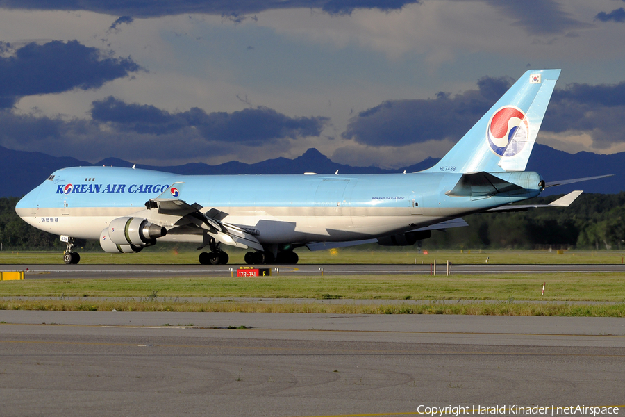 Korean Air Cargo Boeing 747-4B5(ERF) (HL7439) | Photo 311128