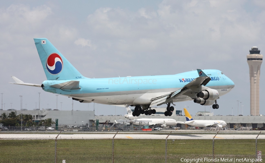Korean Air Cargo Boeing 747-4B5F (HL7448) | Photo 297693