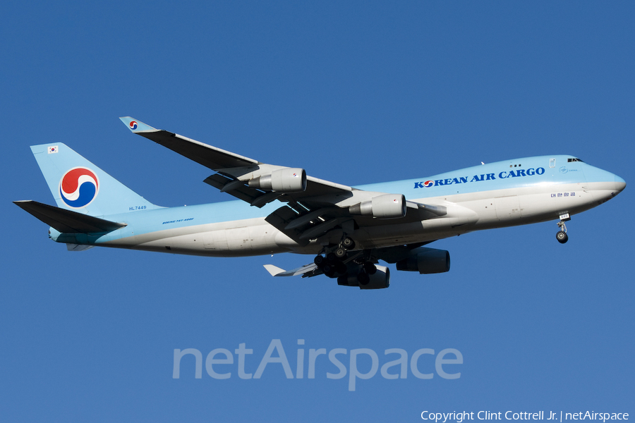 Korean Air Cargo Boeing 747-4B5F (HL7449) | Photo 39642