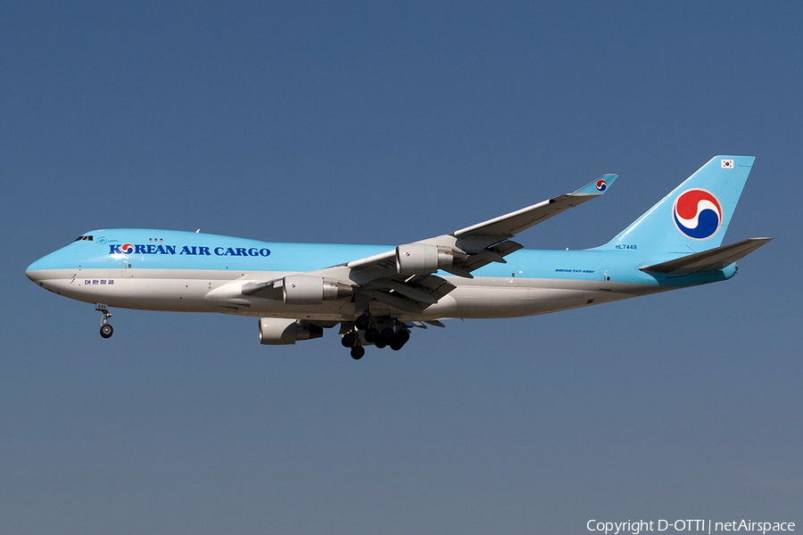 Korean Air Cargo Boeing 747-4B5F (HL7449) | Photo 272467