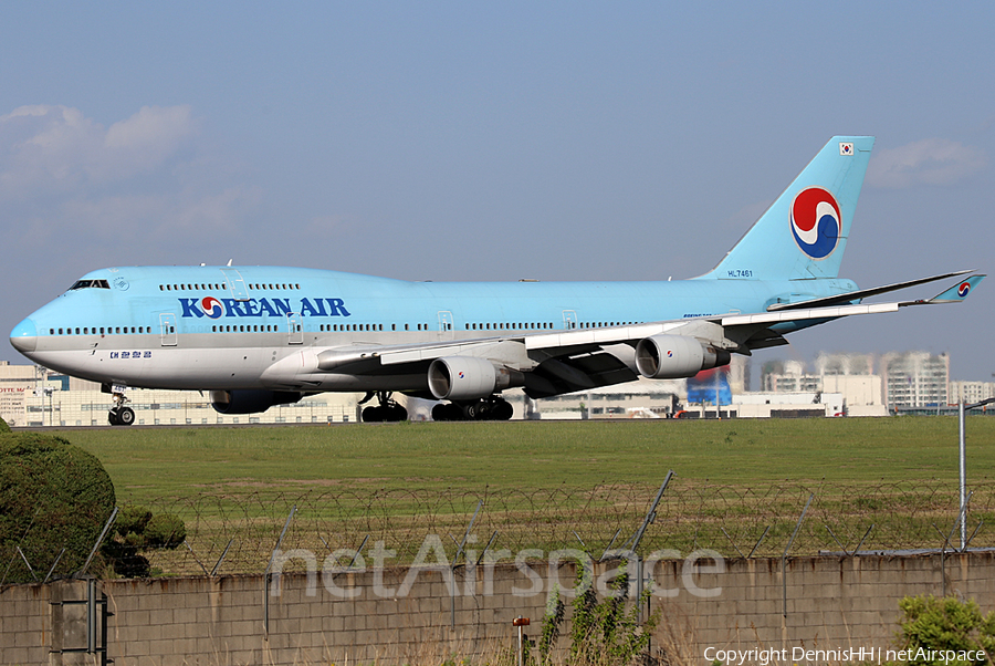 Korean Air Boeing 747-4B5 (HL7461) | Photo 371614