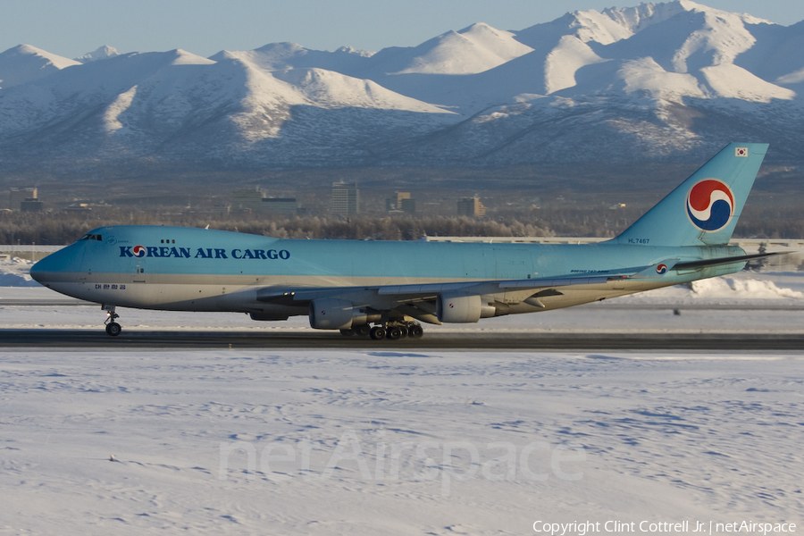 Korean Air Cargo Boeing 747-4B5F (HL7467) | Photo 39645