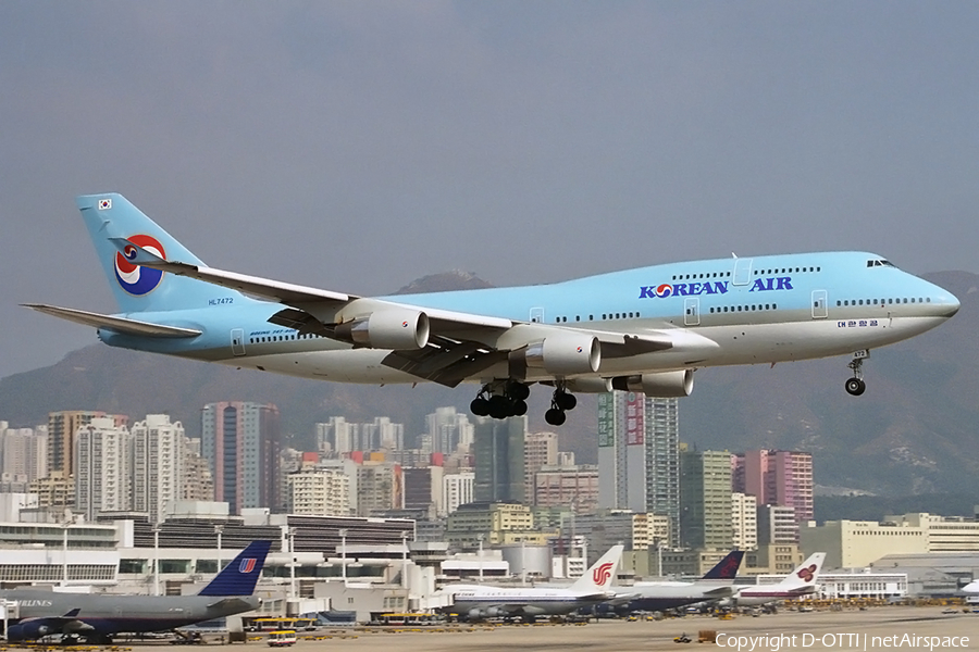 Korean Air Boeing 747-4B5 (HL7472) | Photo 168550