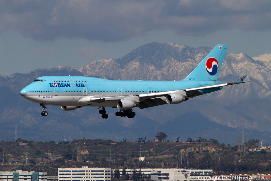 Korean Air Boeing 747-4B5 (HL7472) | Photo 335327