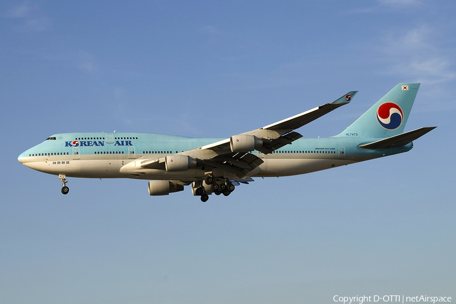 Korean Air Boeing 747-4B5 (HL7473) | Photo 278199