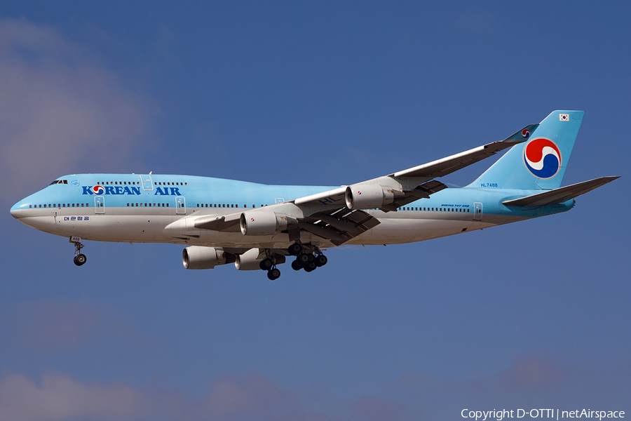 Korean Air Boeing 747-4B5 (HL7488) | Photo 182319