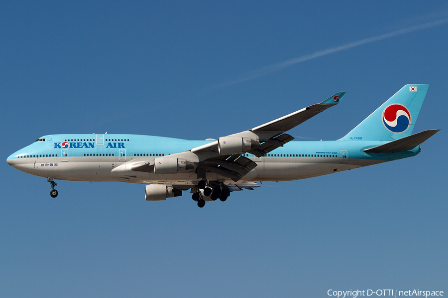 Korean Air Boeing 747-4B5 (HL7489) | Photo 184144