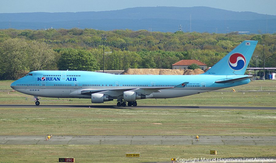 Korean Air Boeing 747-4B5 (HL7491) | Photo 104233