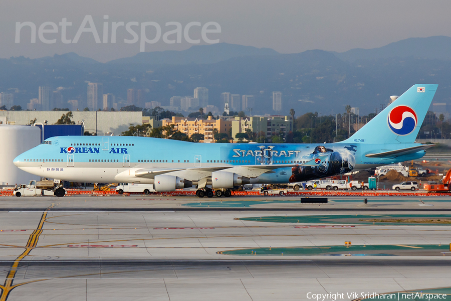 Korean Air Boeing 747-4B5 (HL7491) | Photo 12495