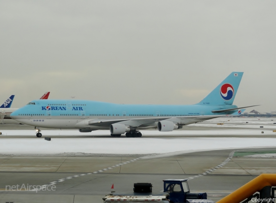Korean Air Boeing 747-4B5 (HL7492) | Photo 76899