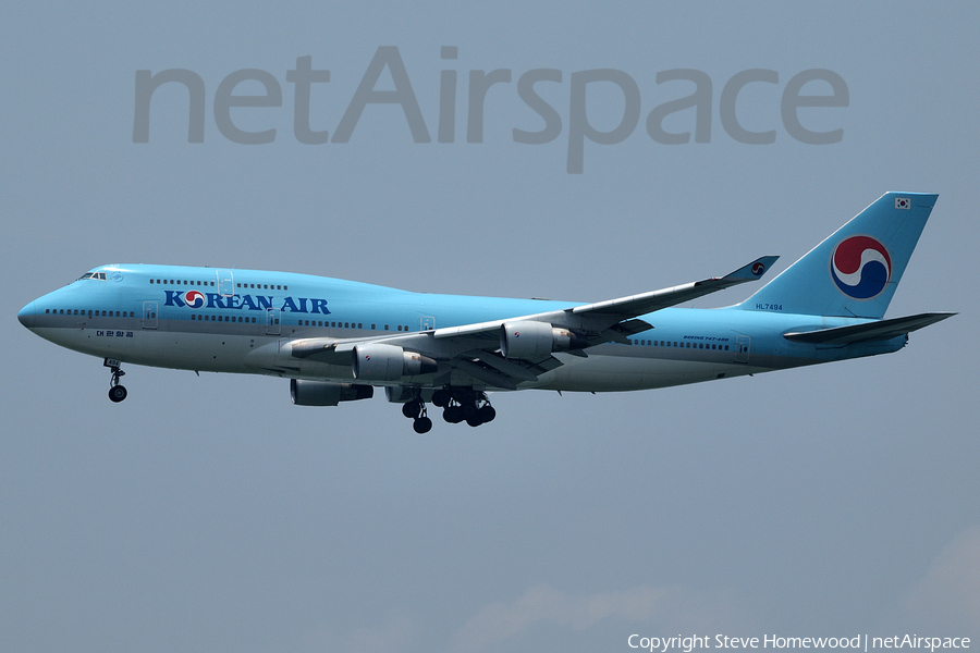 Korean Air Boeing 747-4B5 (HL7494) | Photo 147185