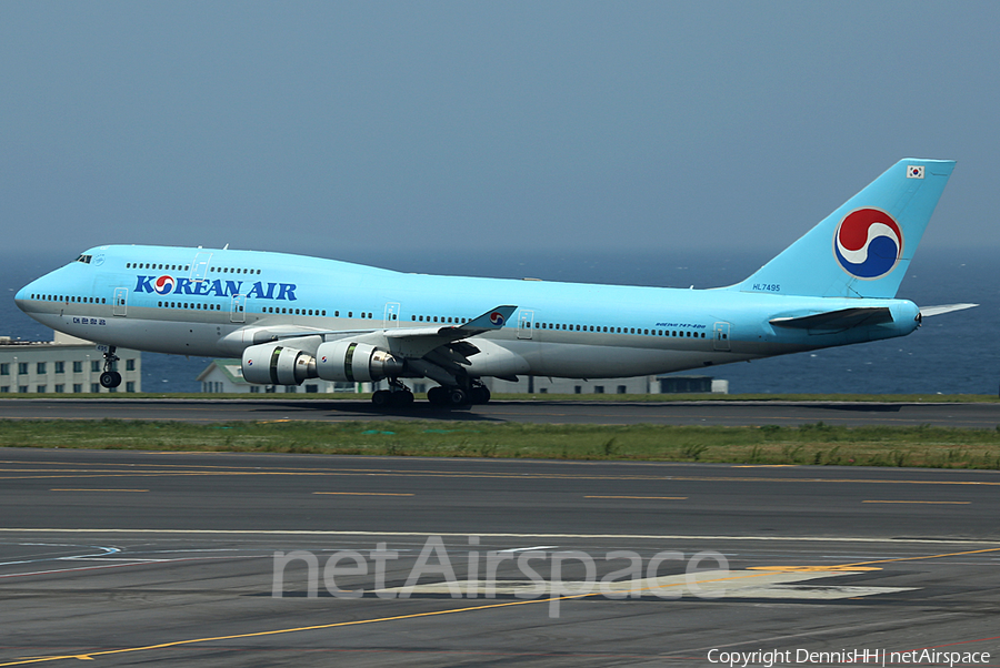 Korean Air Boeing 747-4B5 (HL7495) | Photo 373130