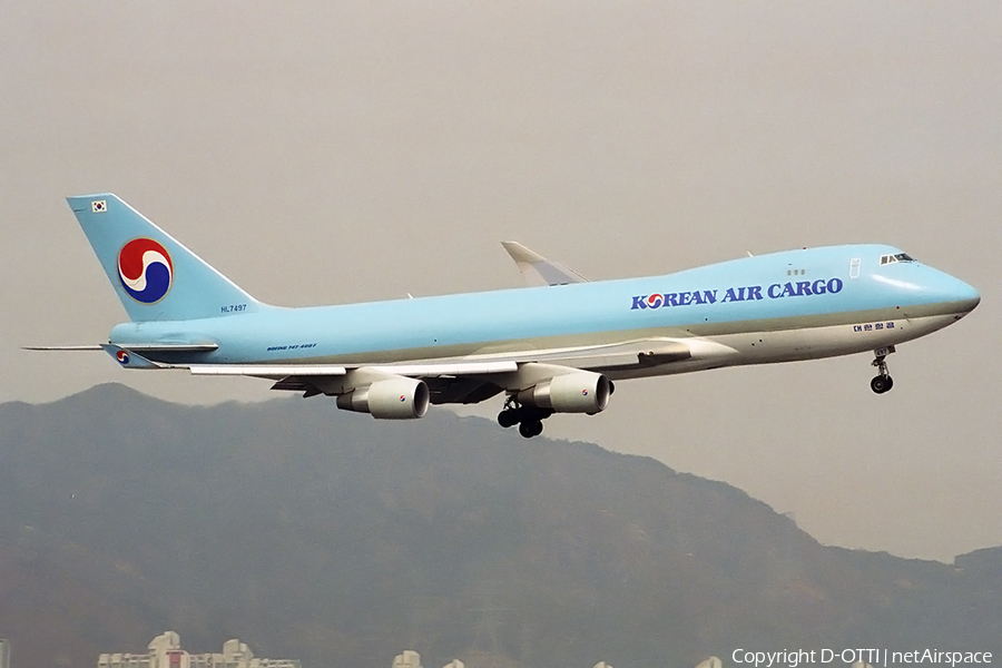 Korean Air Cargo Boeing 747-4B5F (HL7497) | Photo 159840