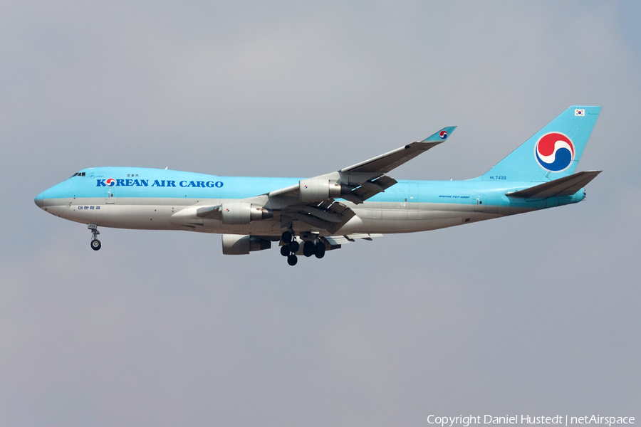 Korean Air Cargo Boeing 747-4B5(ERF) (HL7499) | Photo 644029