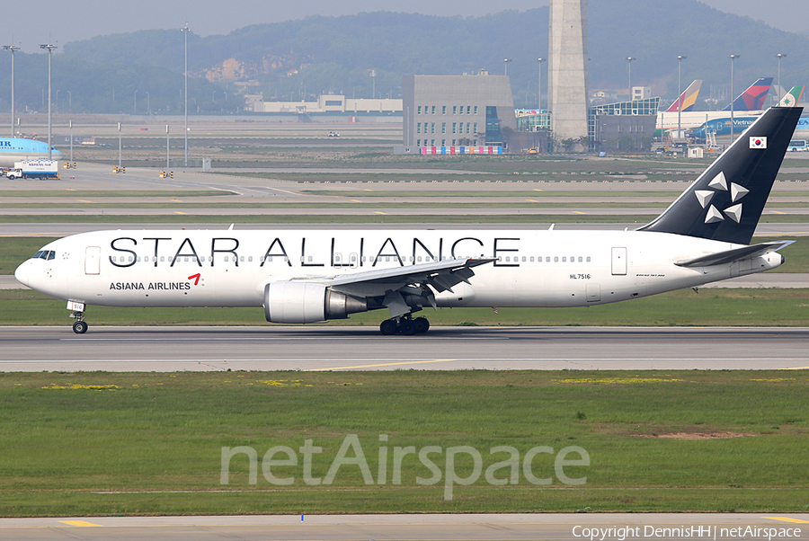 Asiana Airlines Boeing 767-38E (HL7516) | Photo 372118