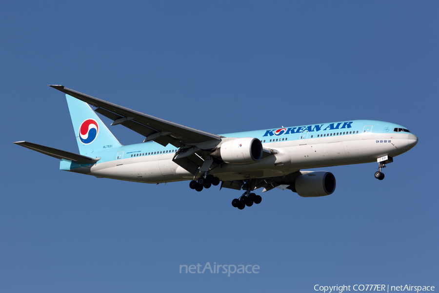 Korean Air Boeing 777-2B5(ER) (HL7531) | Photo 104513