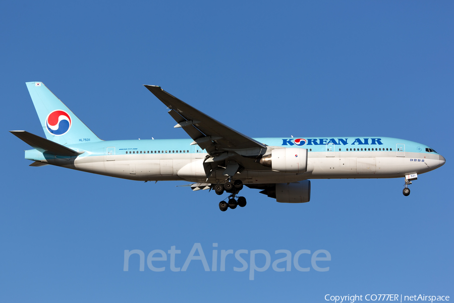 Korean Air Boeing 777-2B5(ER) (HL7531) | Photo 67520