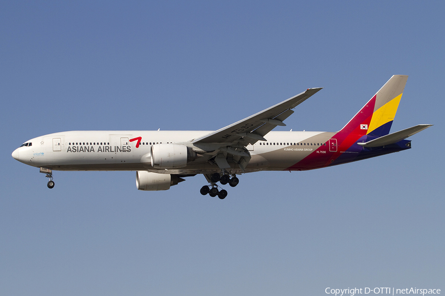 Asiana Airlines Boeing 777-28E(ER) (HL7596) | Photo 338545
