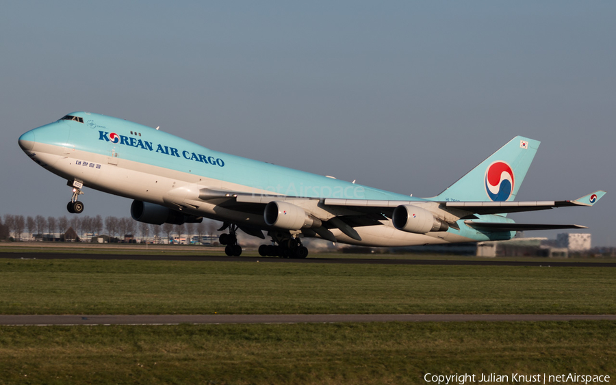 Korean Air Cargo Boeing 747-4B5(ERF) (HL7600) | Photo 105000