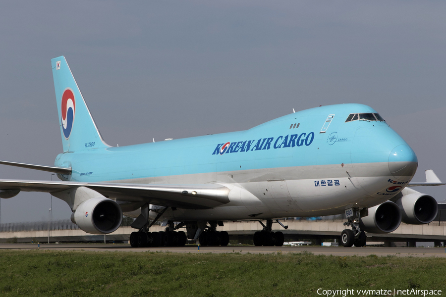 Korean Air Cargo Boeing 747-4B5(ERF) (HL7600) | Photo 422940