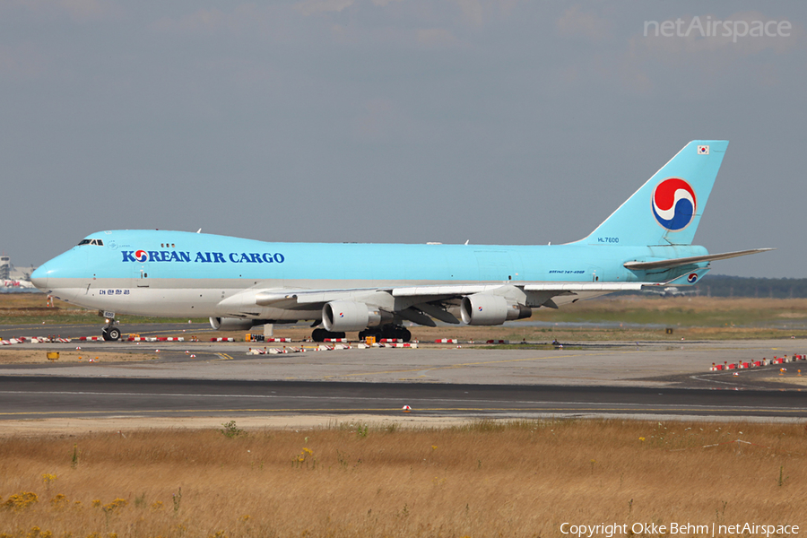 Korean Air Cargo Boeing 747-4B5(ERF) (HL7600) | Photo 36562