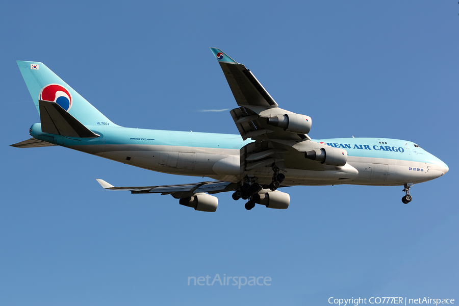 Korean Air Cargo Boeing 747-4B5(ERF) (HL7601) | Photo 420808