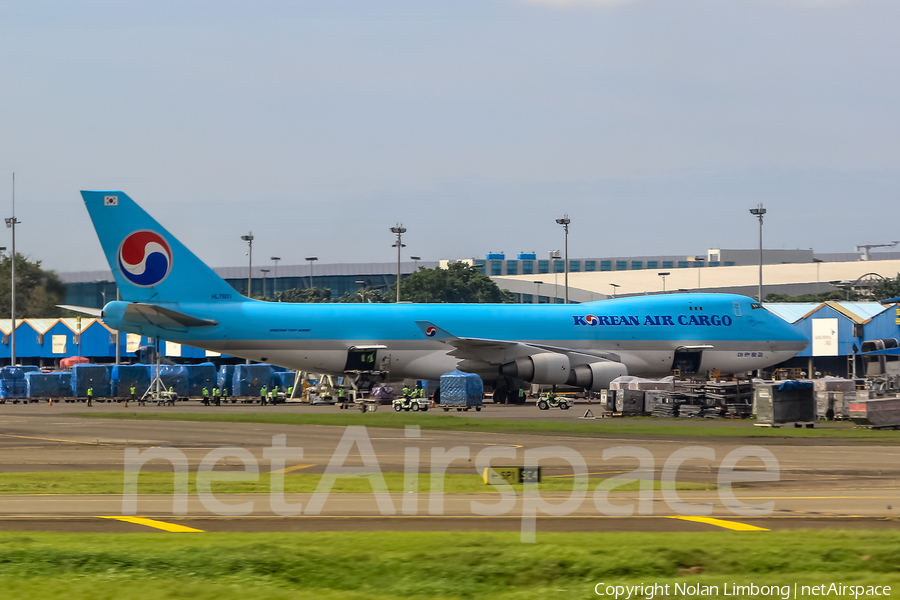 Korean Air Cargo Boeing 747-4B5(ERF) (HL7601) | Photo 377546