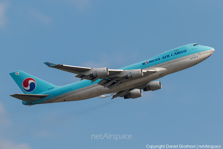 Korean Air Cargo Boeing 747-4B5(ERF) (HL7605) | Photo 115827